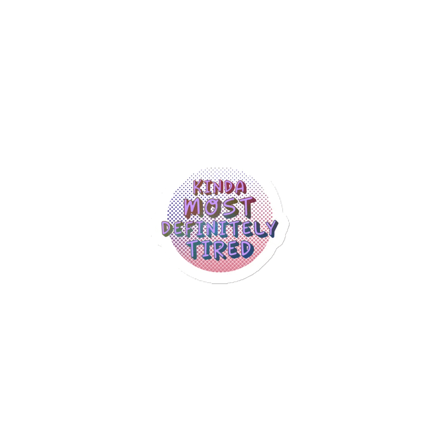 Kinda Most Definitely Tired - Die-Cut Magnet Set product image (1)