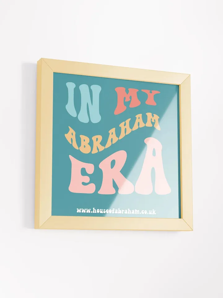 In My Abraham Era - Teal Framed Wall Art product image (2)