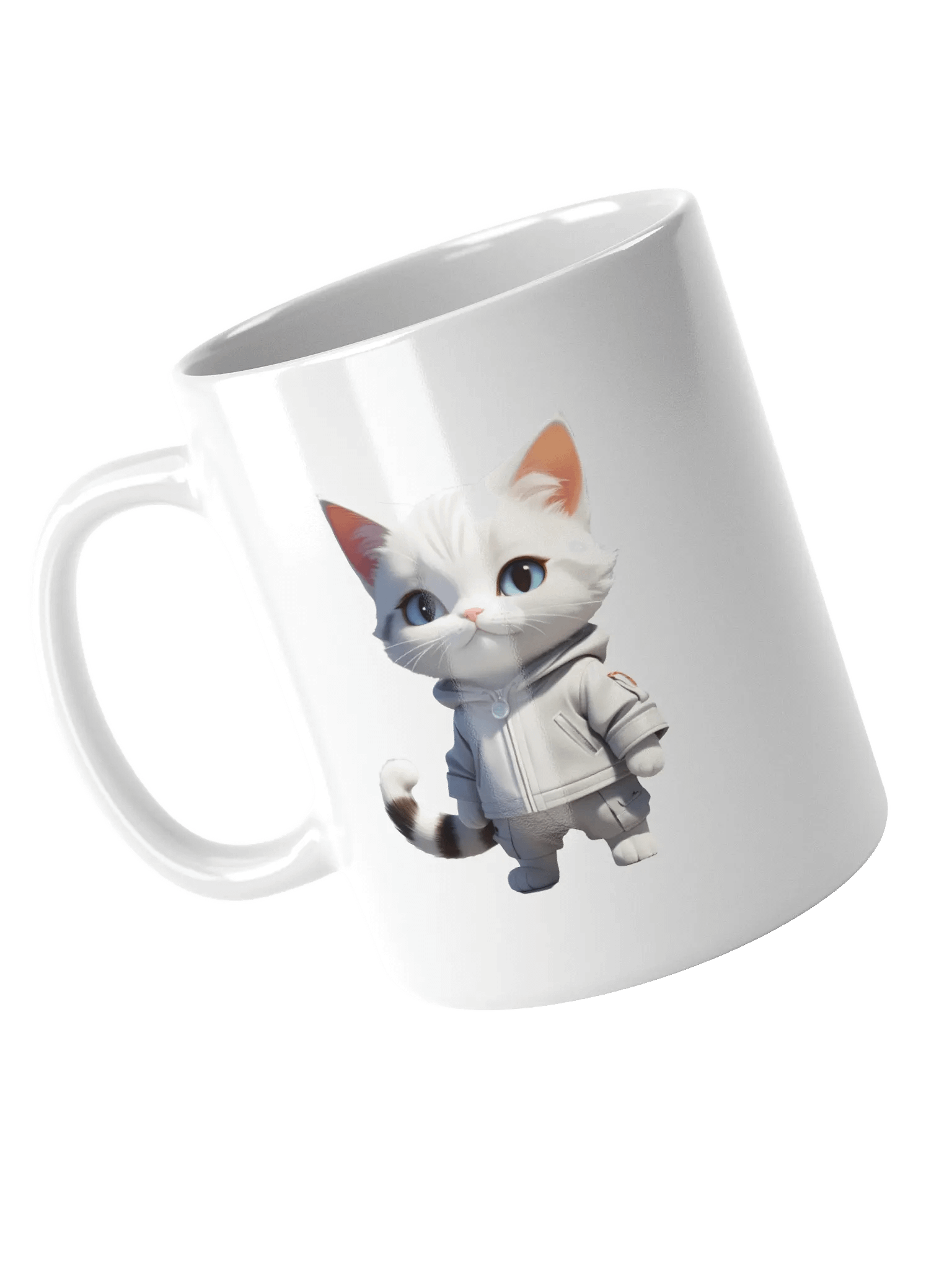 Cute Cartoon Kitty White Mug product image (4)