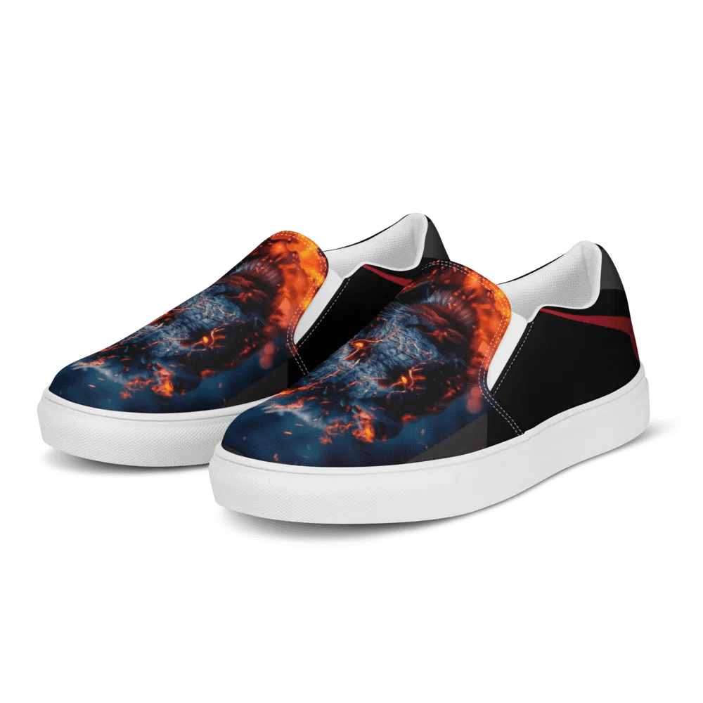 Fierce Lioness Flames Canvas Shoes product image (3)