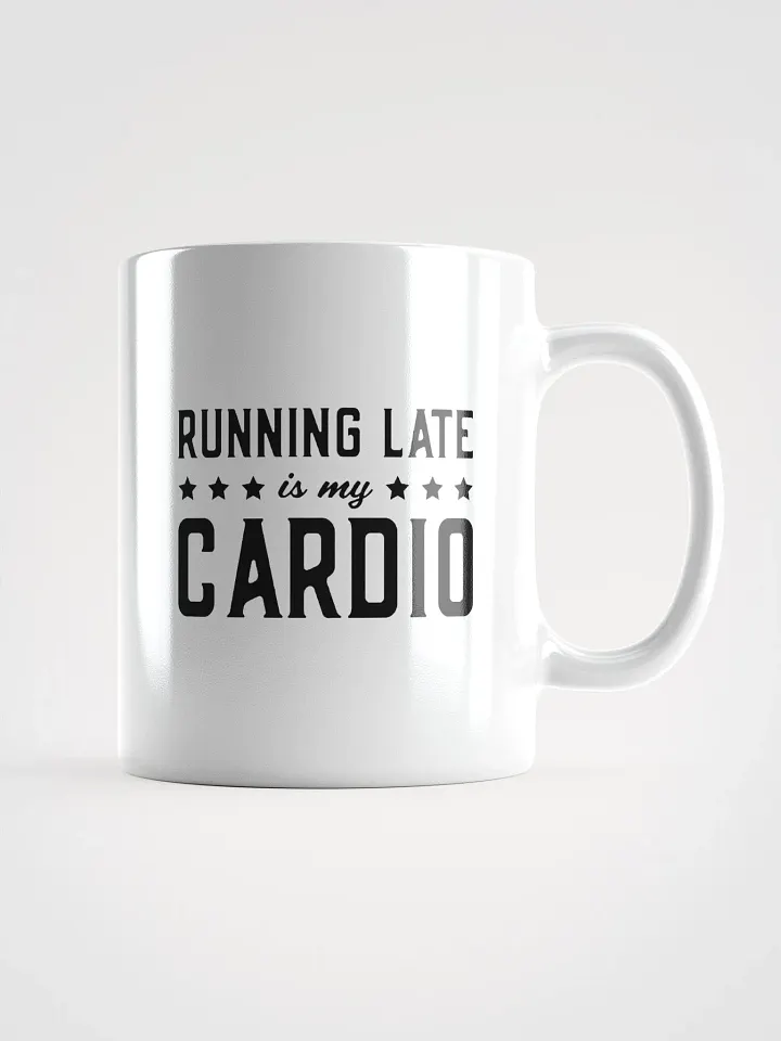 Running Late is My Cardio Funny Retro Student Mug product image (1)