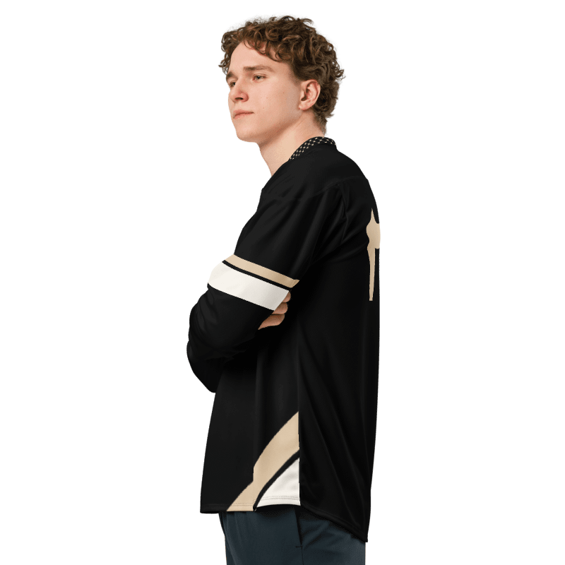 Arabic Palestine Long Sleeve Jersey Tan Hockey Oversized product image (9)