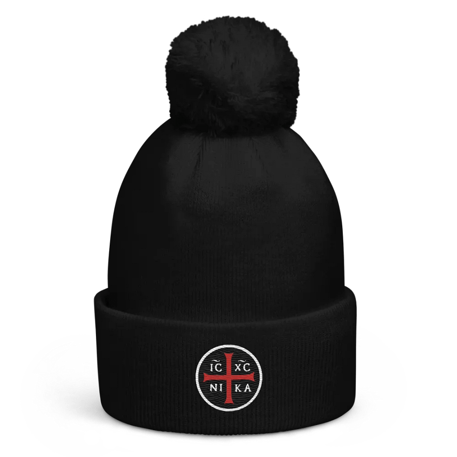 IC XC NI KA - Pom Pom Beanie (Black - Second Edition) product image (1)