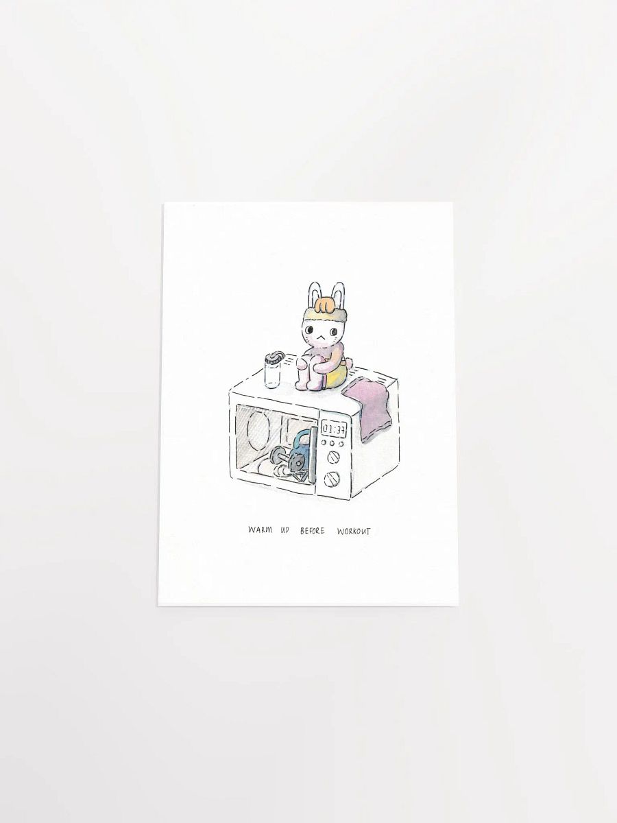 Warm up before Workout Art Print product image (18)
