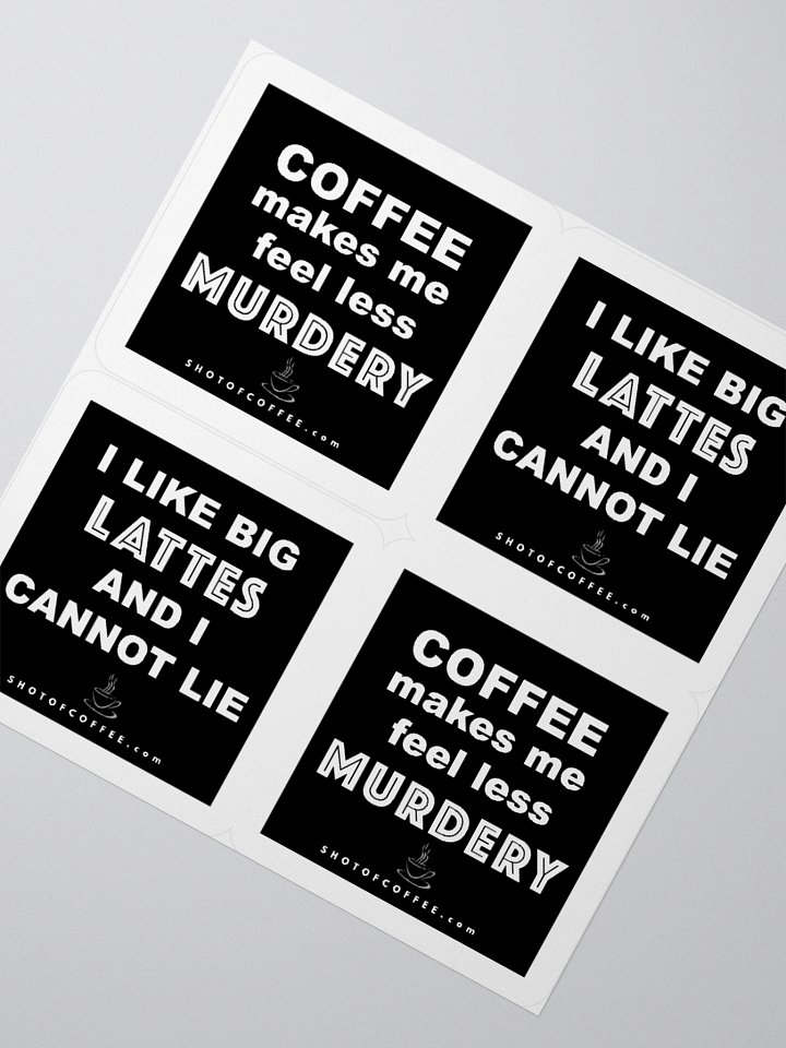 Coffee Stickers - 2 Designs product image (4)
