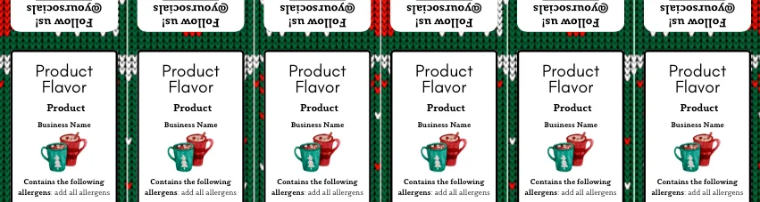 Cozy Knit Christmas Label Templates Bundle product image (2)