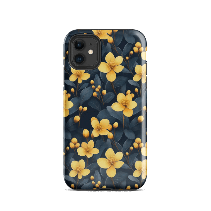 Yellow Floral Pattern - Tough Phone Case product image (47)