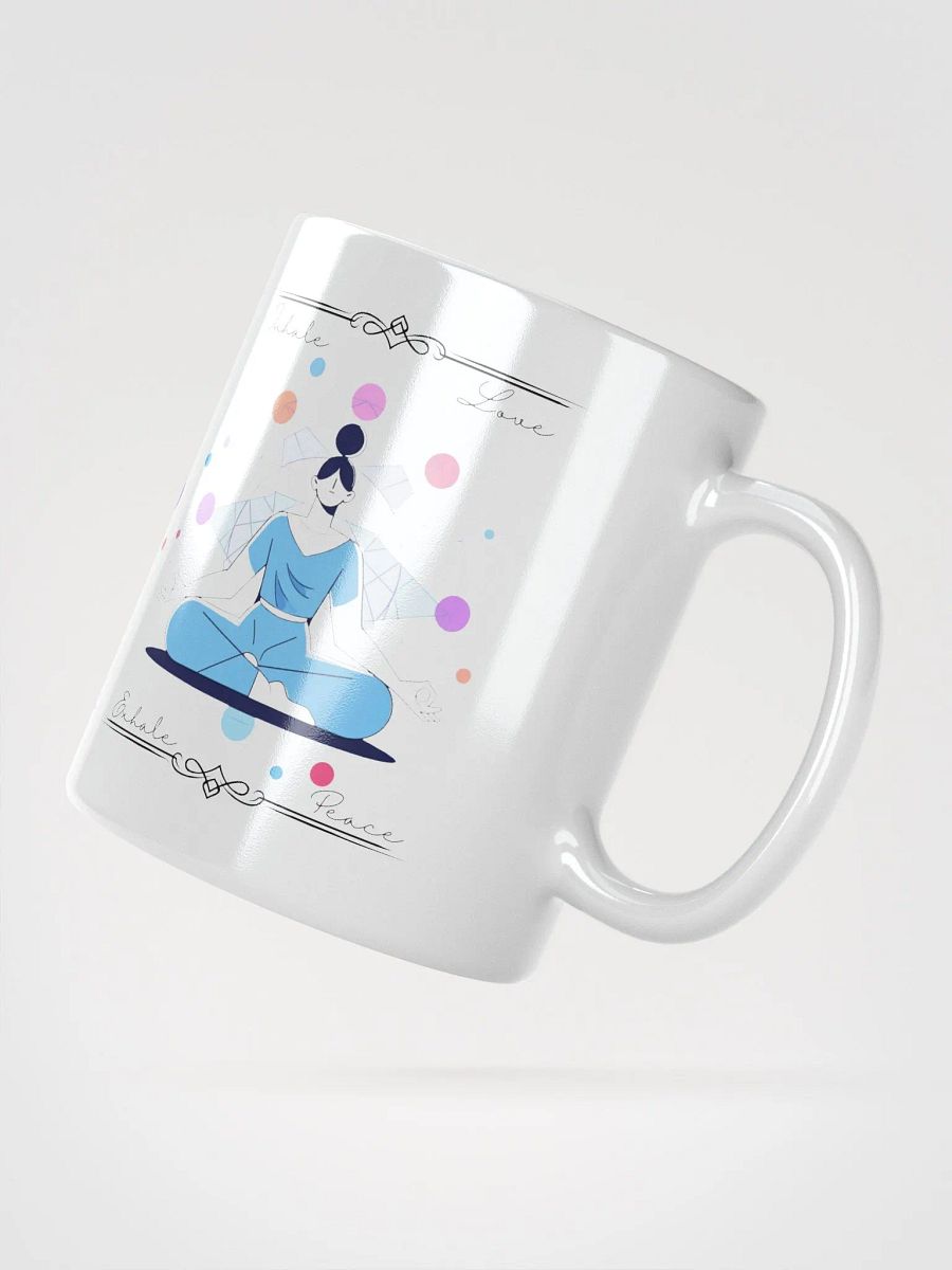 Inhale Love, Exhale Peace Mug | Inspirational Gift for Mindfulness & Wellness product image (2)