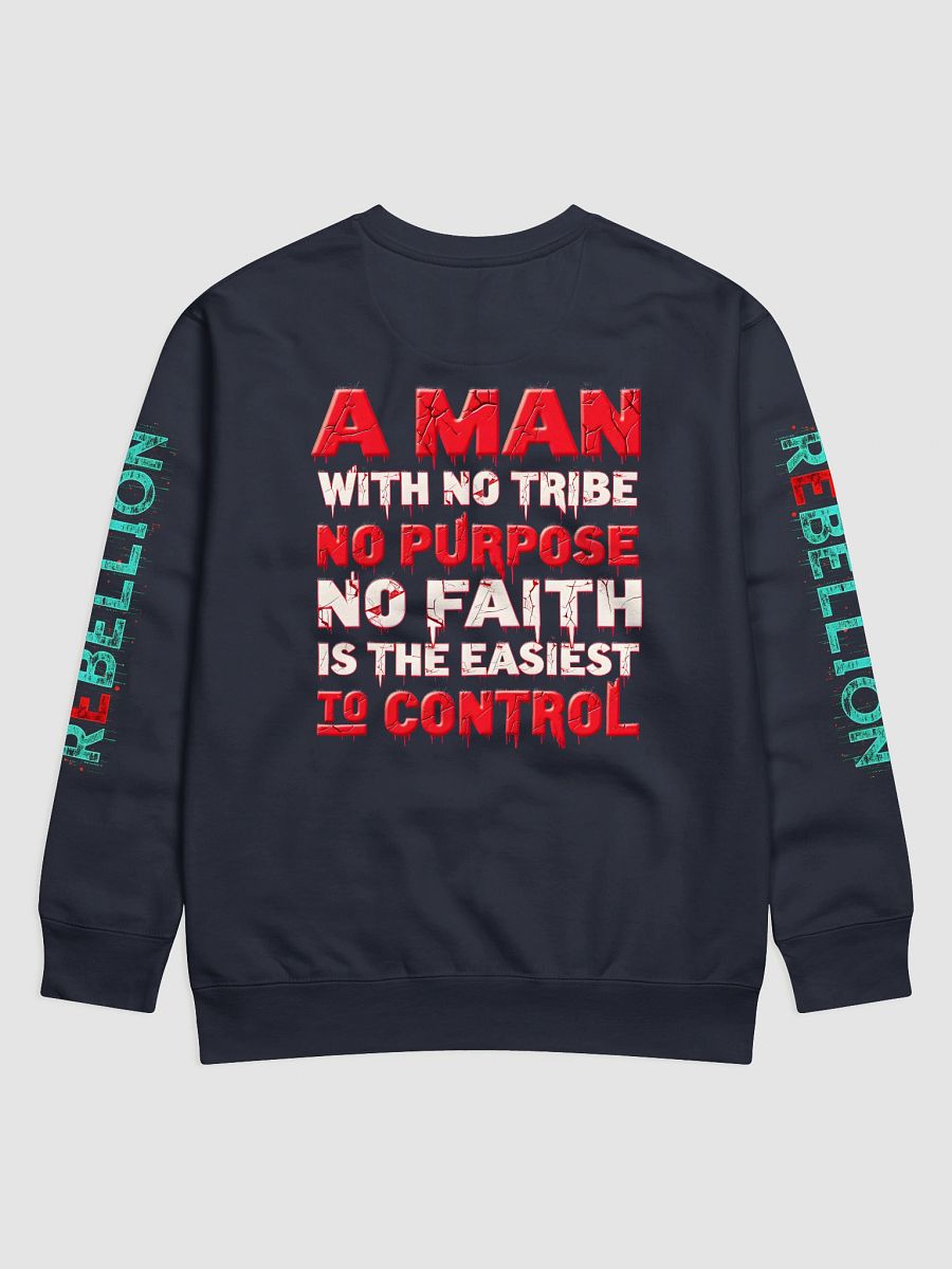 KLERIK Original Frame Sweatshirt - A Man With No Tribe No Purpose No faith Is The Easiest To Control product image (18)