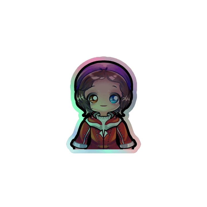 luz in a clean cozy jacket sticker product image (1)