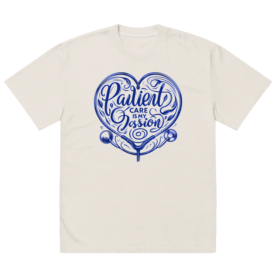 Passionate Patient Care Heart Print T-Shirt product image (31)