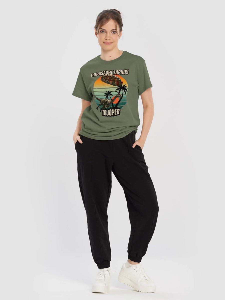 Parasaurolophus Trooper - Dinosaur Paratrooper Shirt product image (54)