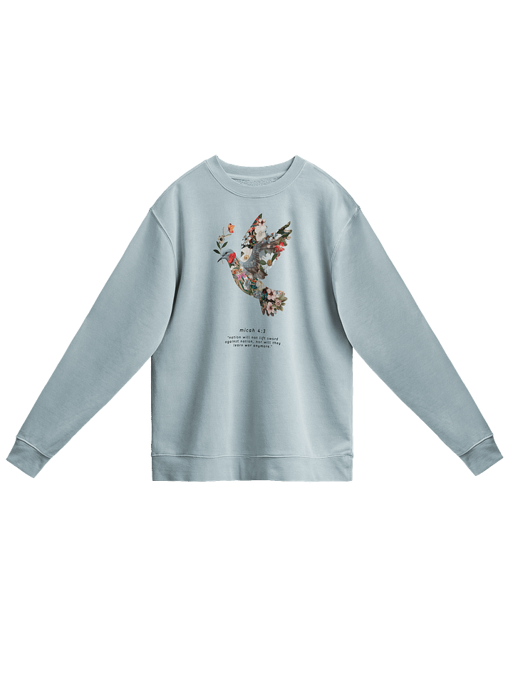 Floral Peace Dove | Micah 4:3 | Unisex Sweatshirt product image (3)