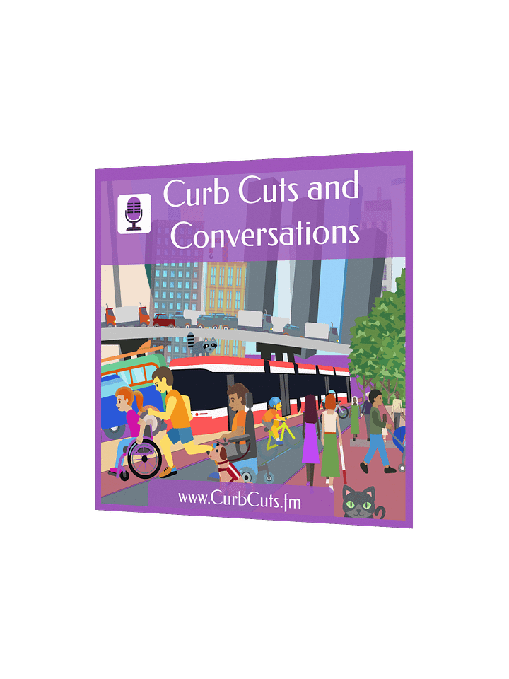 Curb Cuts and Conversations (Queen's Quay, Toronto Design): Square Posters product image (6)