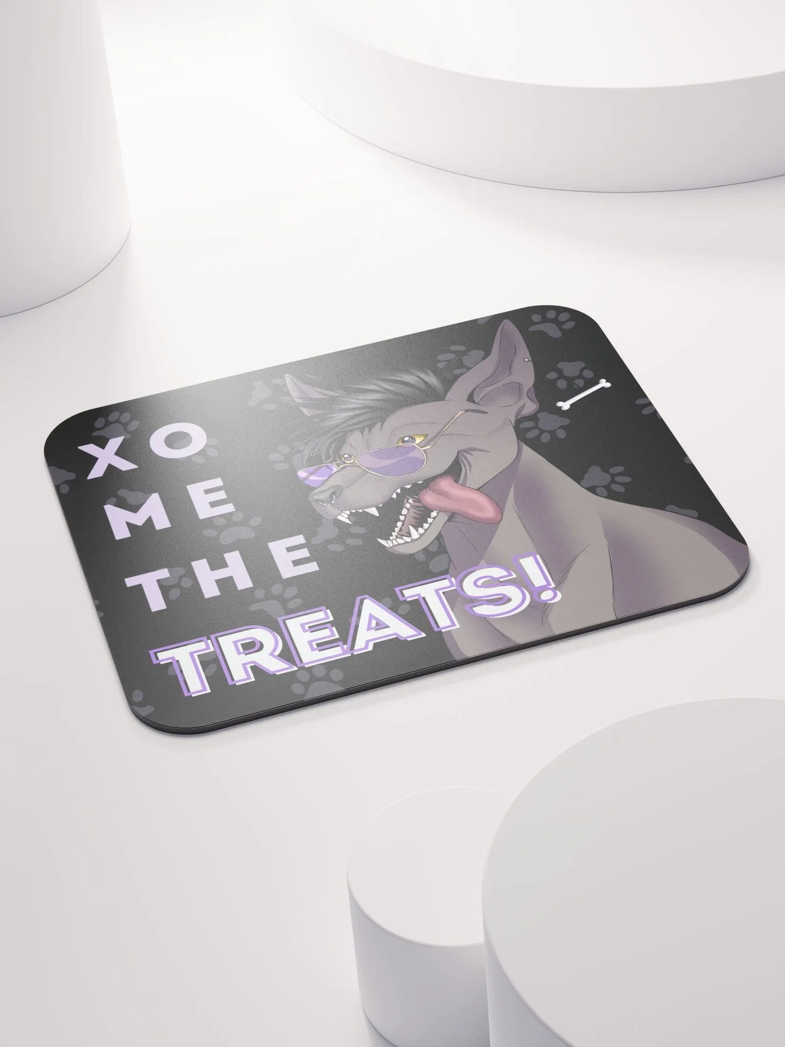 "Xo Me the Treats!" Mousepad - Black product image (4)