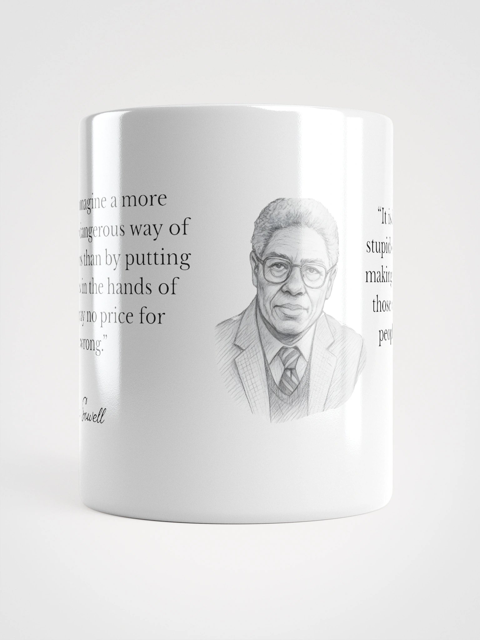“No Price for Being Wrong” Quote Mug – Thomas Sowell product image (13)