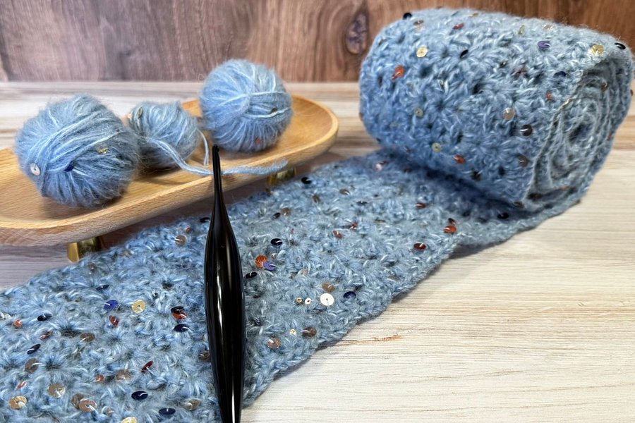 Echo Crochet Scarf product image (5)