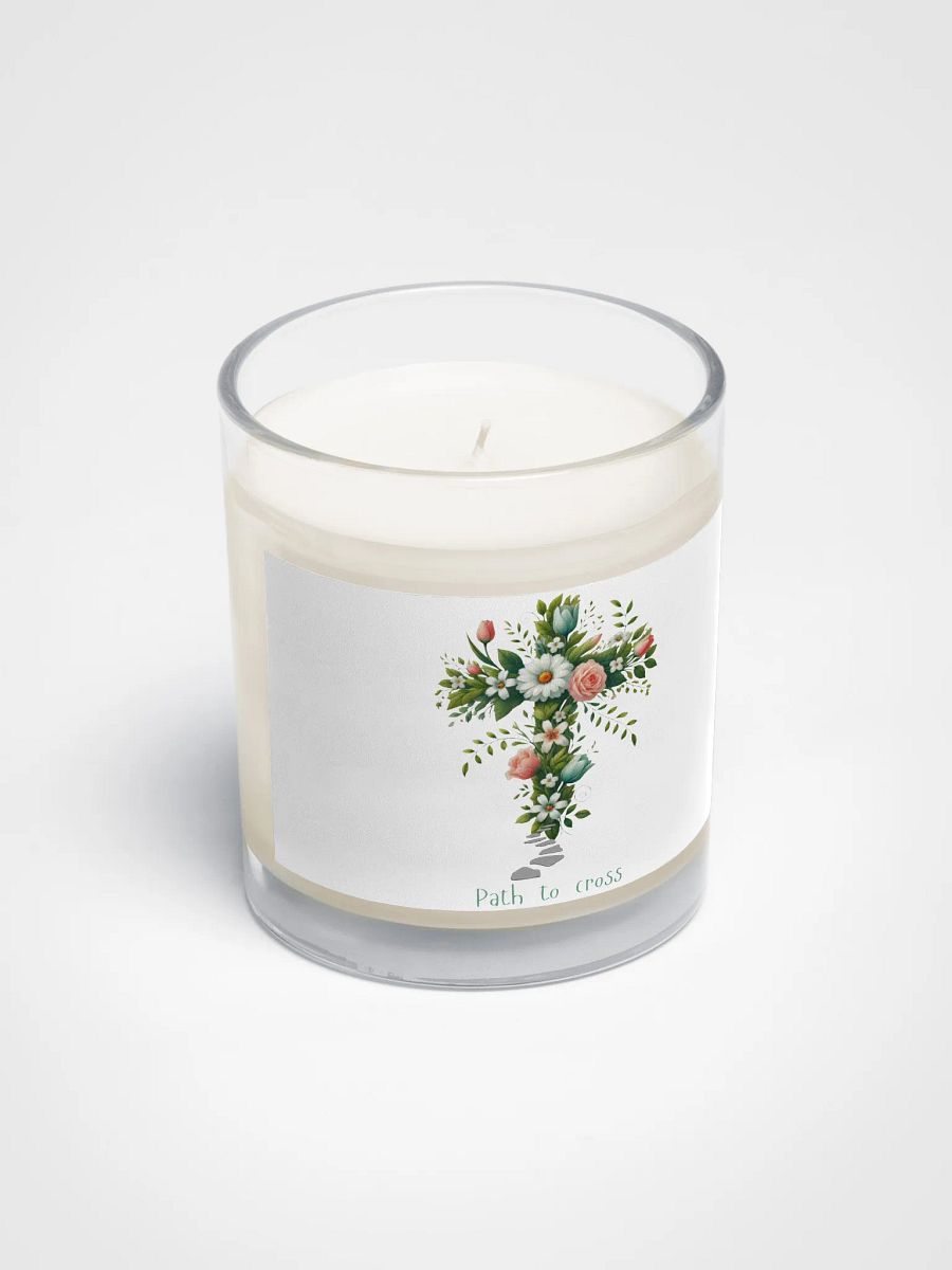 Floral Cross Soy Wax Candle product image (2)