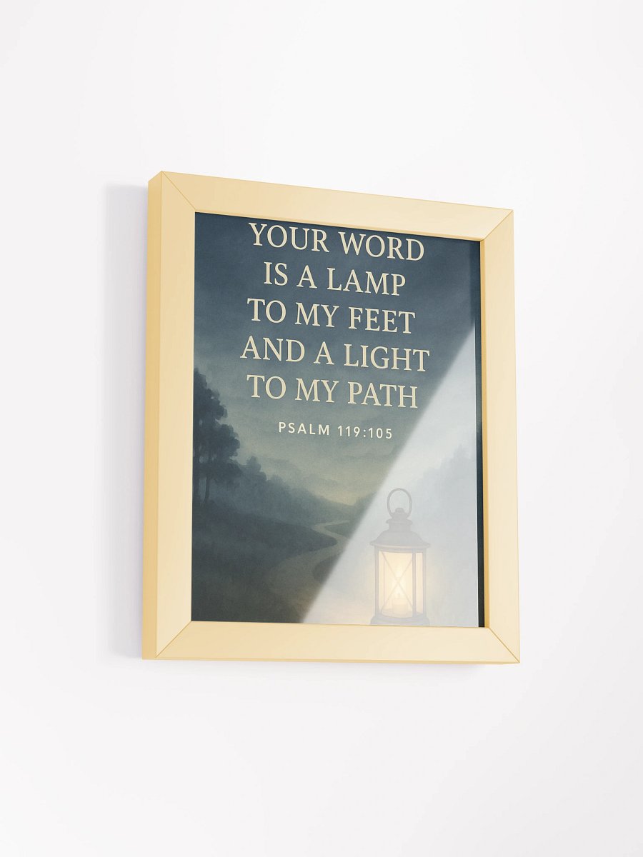 Psalm 119:105 Wall Art – Your Word Is a Lamp to My Feet | Christian Scripture Decor product image (21)