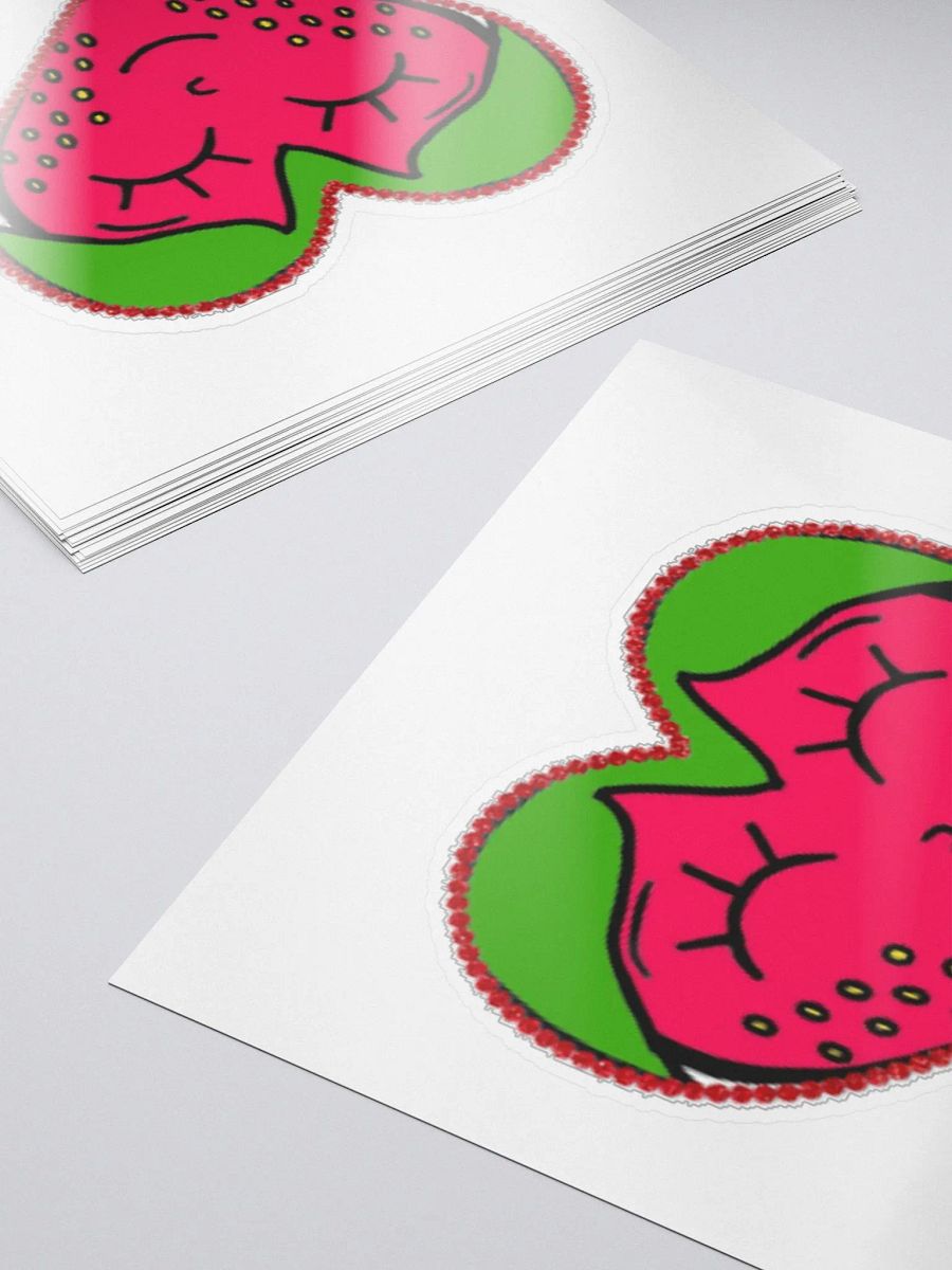 heart strawberry sticker product image (5)