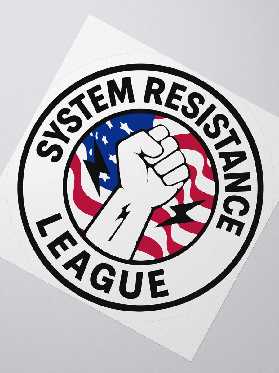 System Resistance League Emblem Kiss-Cut Vinyl Stickers product image (6)