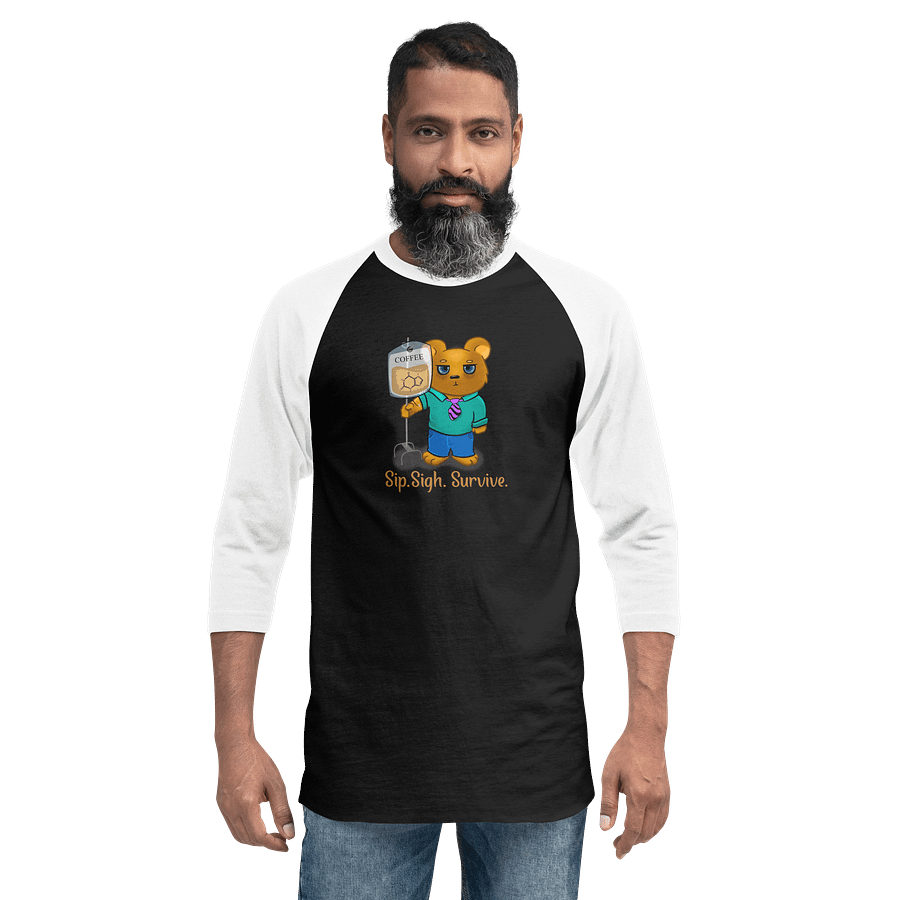 IV coffee - Raglan 1/4 length sleeve product image (12)
