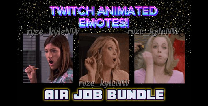 Twitch Animated Emotes AIR JOB BUNDLE product image (1)