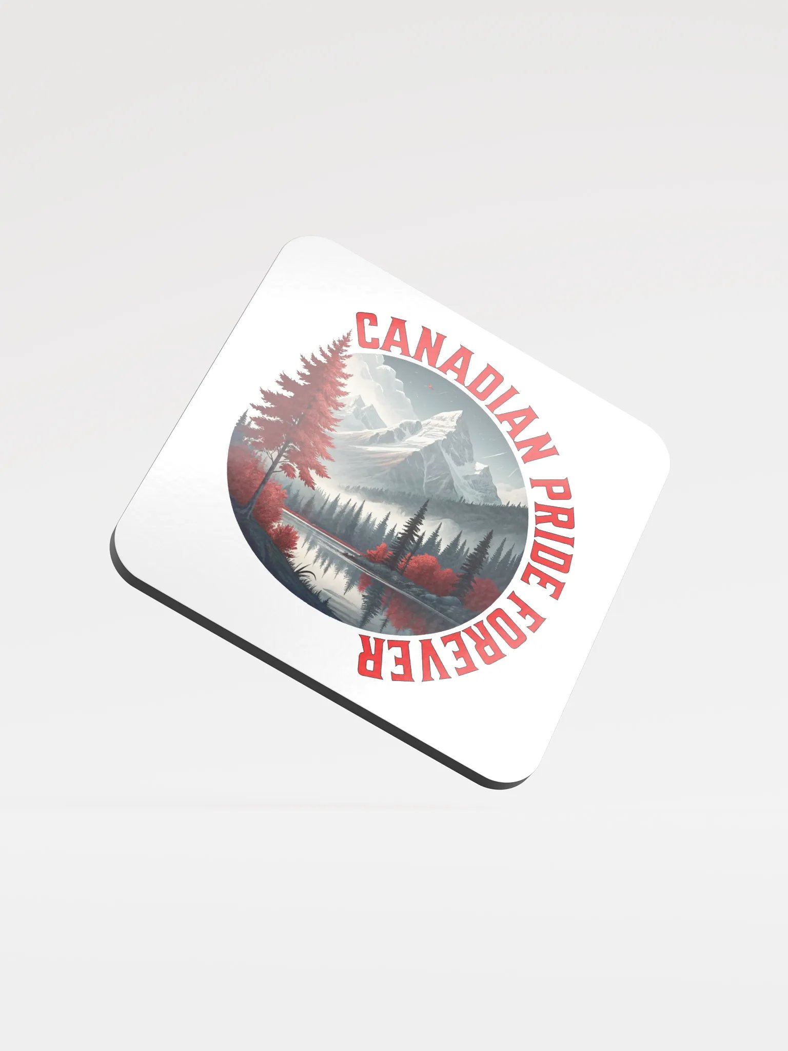 Canadian Pride Forever Glossed Cork Coaster product image (2)