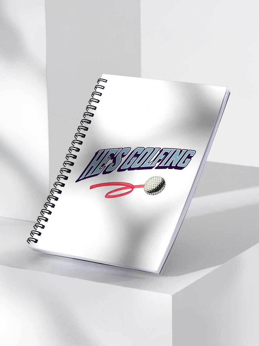 Hes Golfing Dynamic Motion Spiral Notebook product image (3)