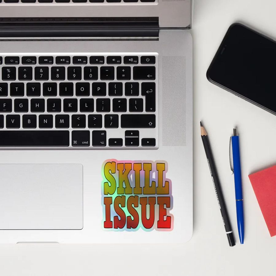 Skill Issue Holographic Sticker Set product image (12)