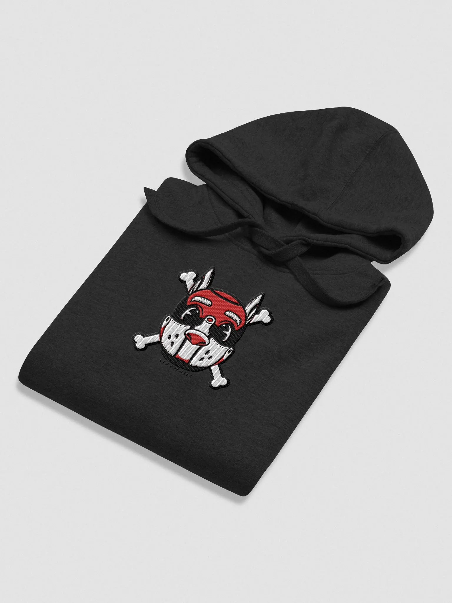 Copy of Rubberhose Pup 'n Bone - RED - Embroidered Hoodie product image (4)