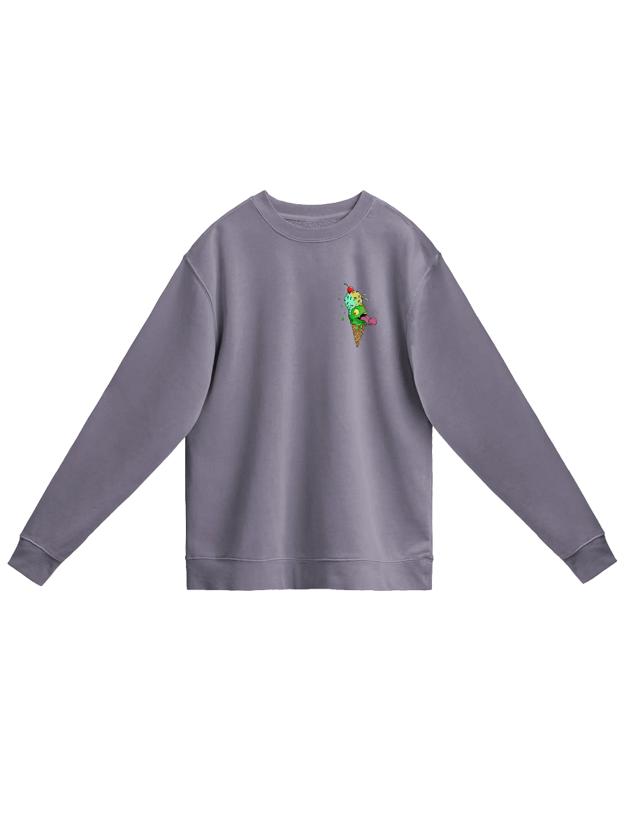 Goblin Mode Creamery Cone on front w/ Font & Cone Logo on back Crewneck product image (1)