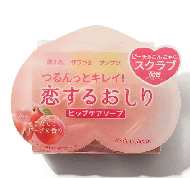 Peach scrub soap for buttocks and thighs Koi Suru Oshiri product image (1)