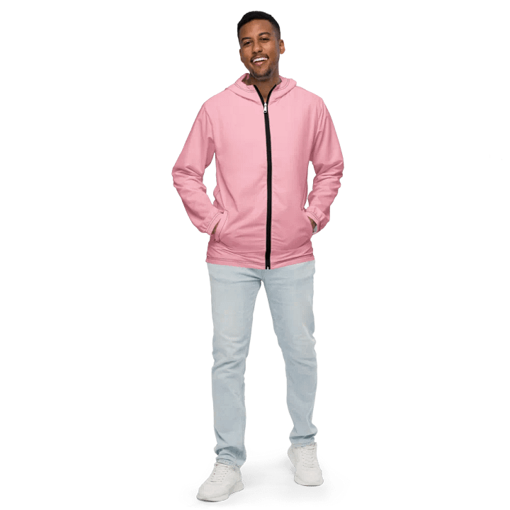 Plain Color Pink Windbreaker product image (2)