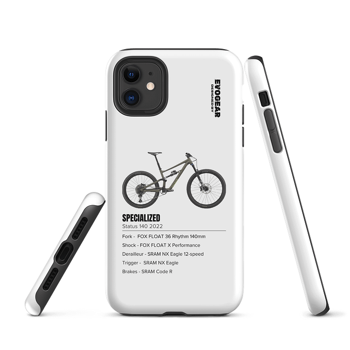 White Specialized Status 140 2022 iPhone Case product image (1)