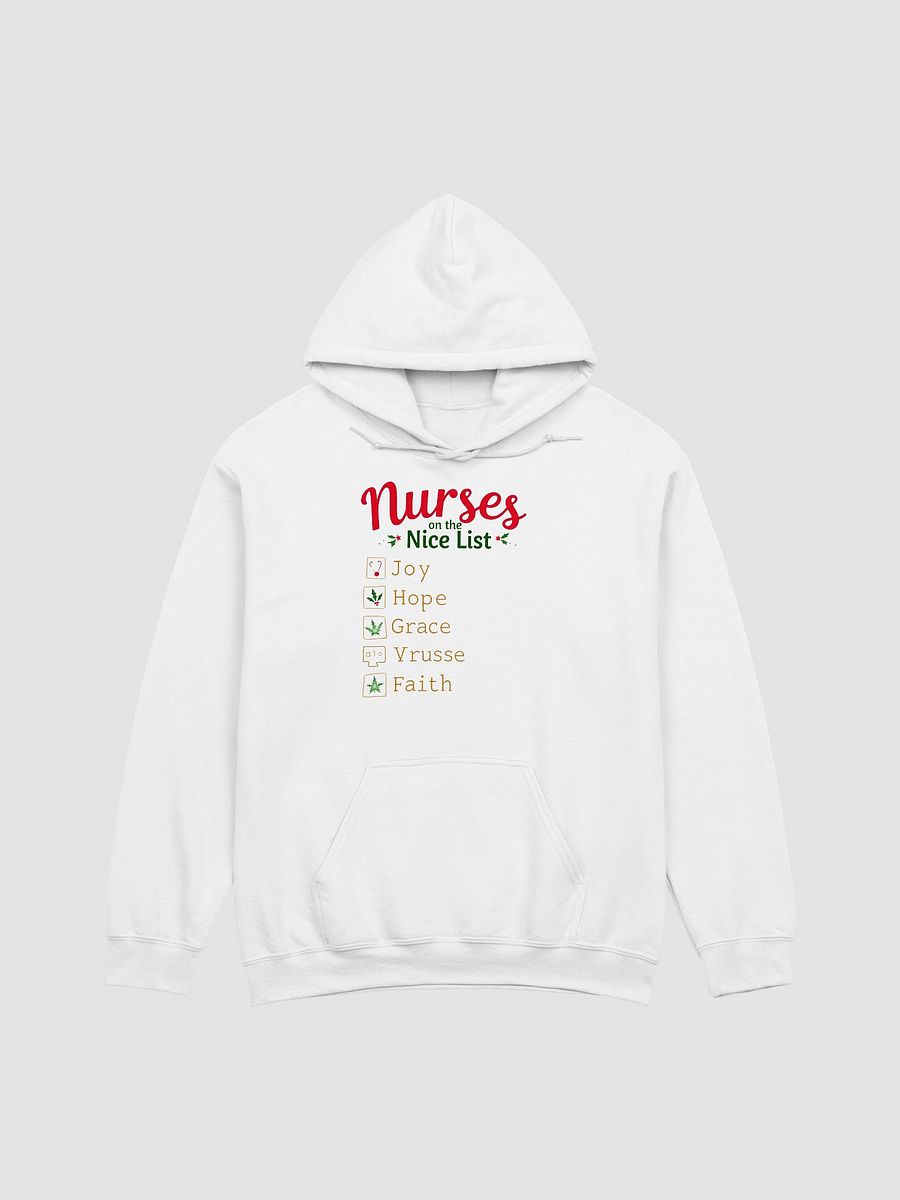 Nurses on the Nice List Festive Hoodie product image (2)