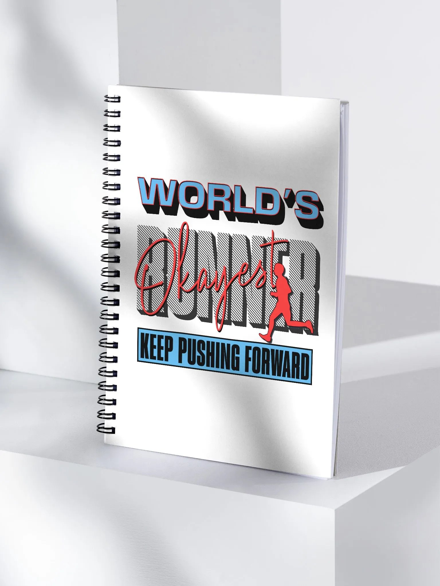 Worlds Okayest Runner Spiral Notebook product image (3)