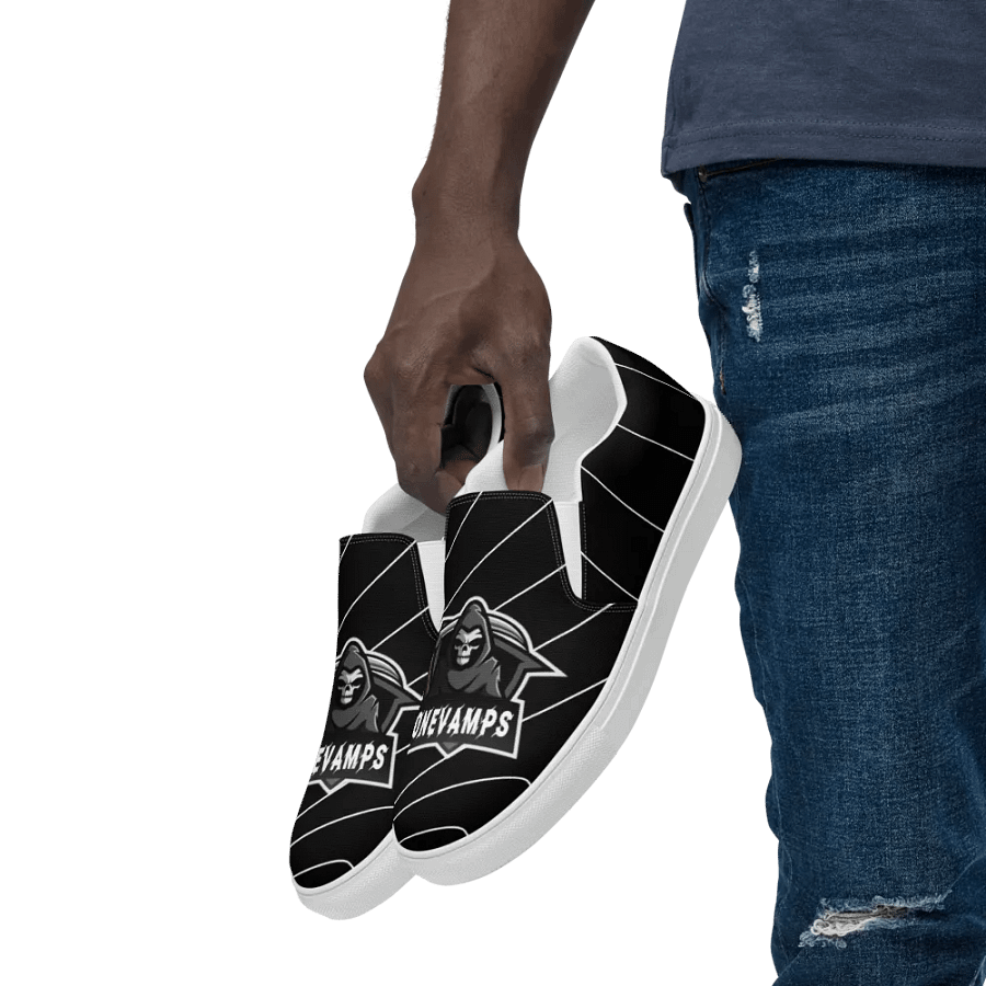 Men's Slip-On Canvas Shoes OneVamps black color product image (10)