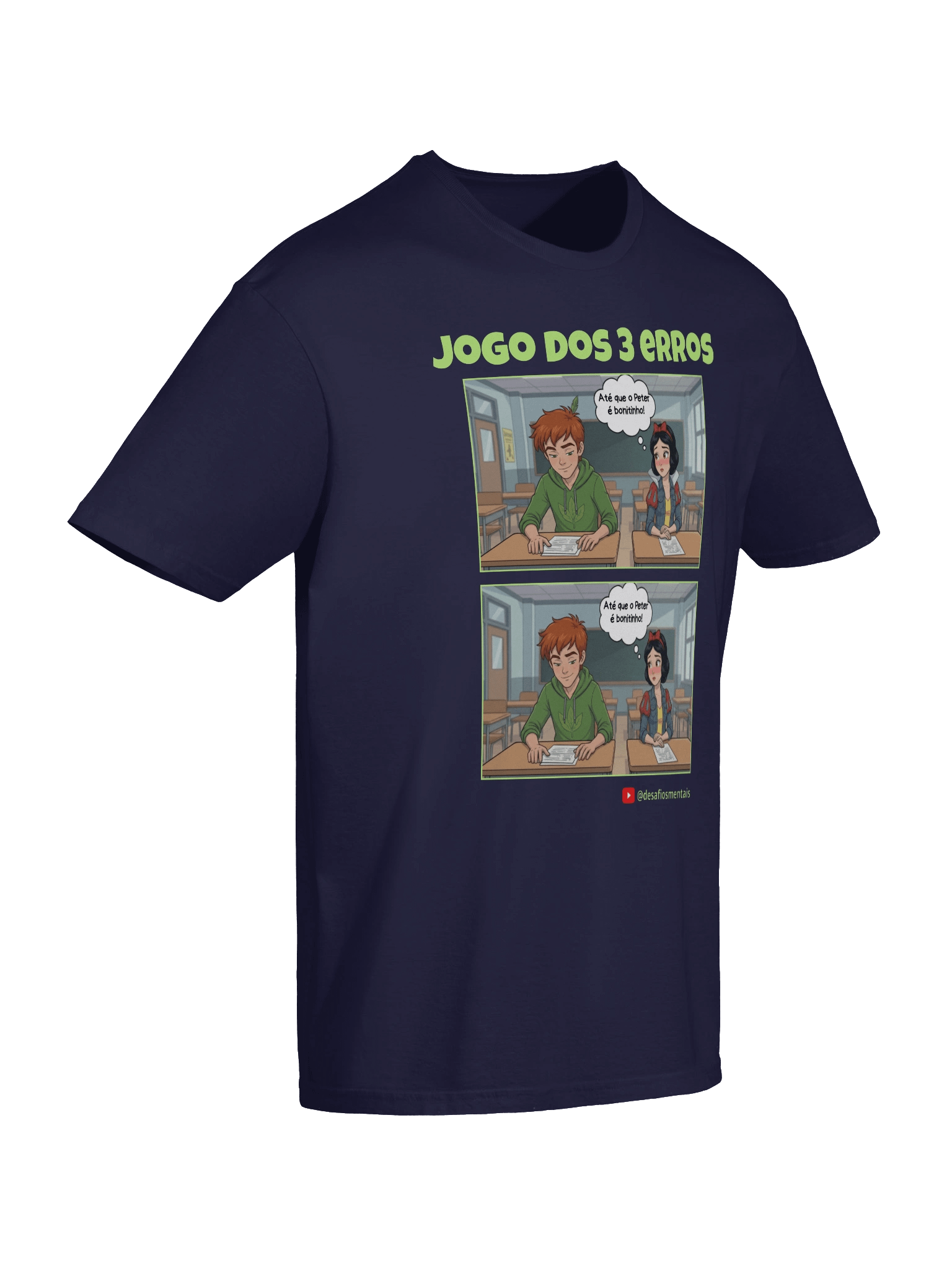 Camiseta Softstyle Clássica (Jogo dos 3 Erros): Peter e Branca de Neve product image (51)