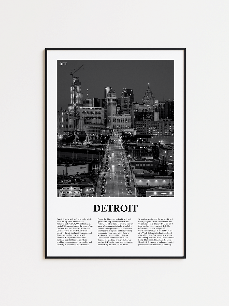 Detroit 01 Newspaper Poster product image (1)