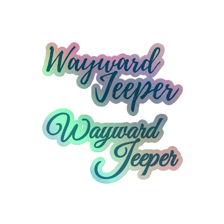 Blue Jeeper Holographic Stickers product image (2)