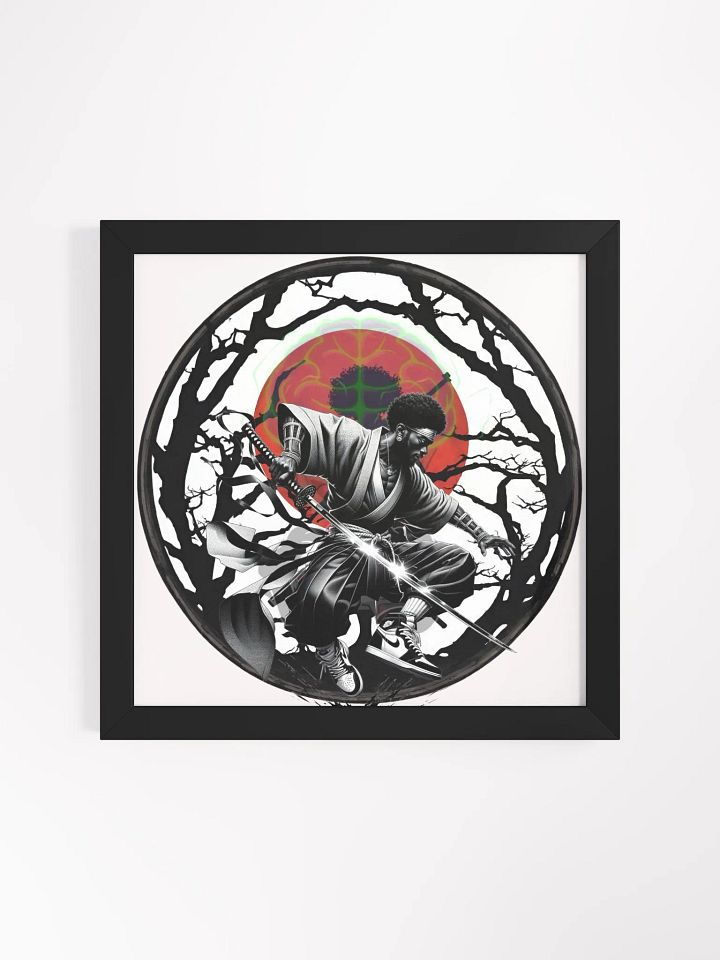 Black Samurai Framed 12 x 12 product image (1)