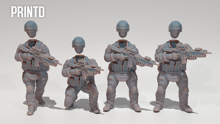 USMC MARSOC Grenadier Team - Modern Warfare Wargame Hobby Resin Scale Models product image (2)
