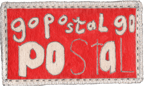 Go Postal Red 3 greeting card product image (1)
