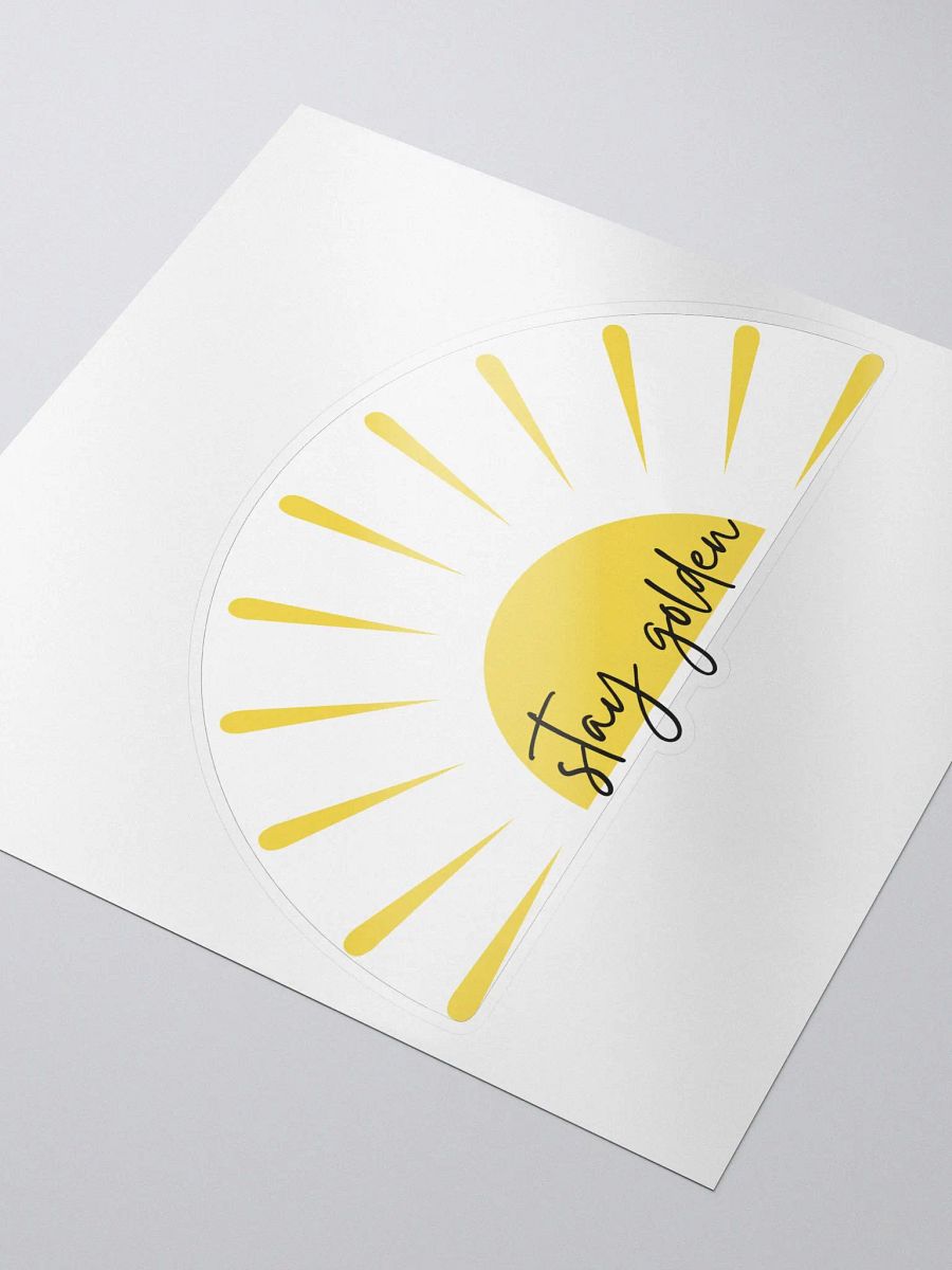 Stay Golden Kiss-Cut Sticker product image (3)