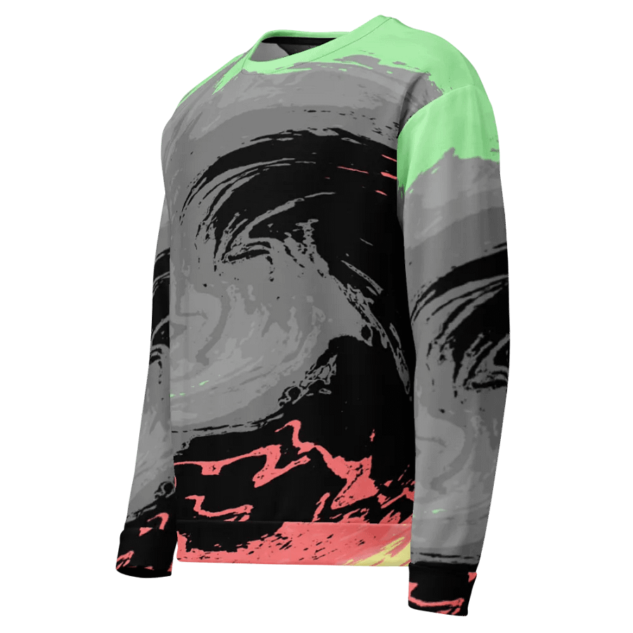 Abstract Swirling Energetic Melting Forest Unisex Sweatshirt product image (9)