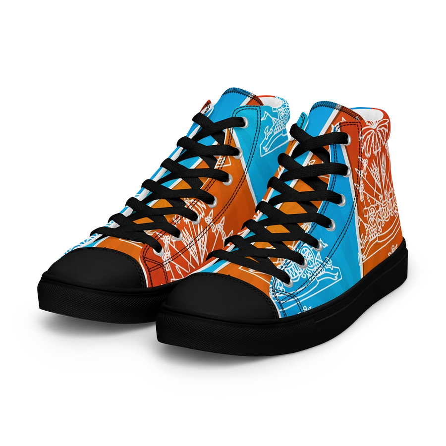 Haitian flag Men's High Tops product image (7)