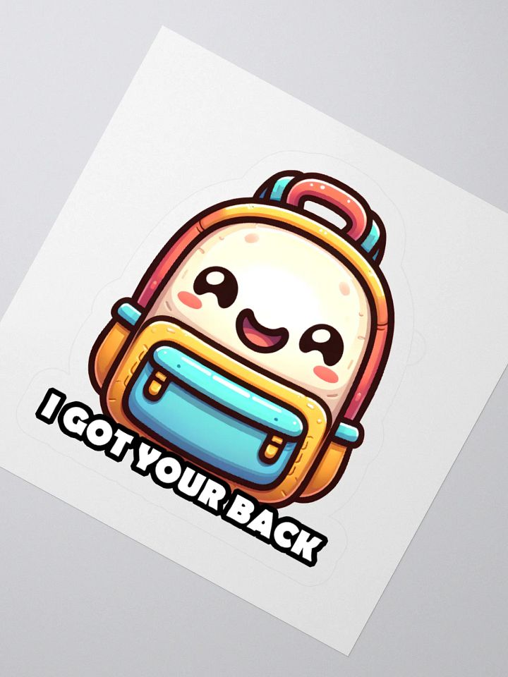 I Got Your Back Funny Backpack Pun Sticker product image (2)