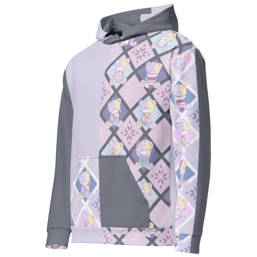 Playful colourblock christmas teddy bear hoodie product image (6)