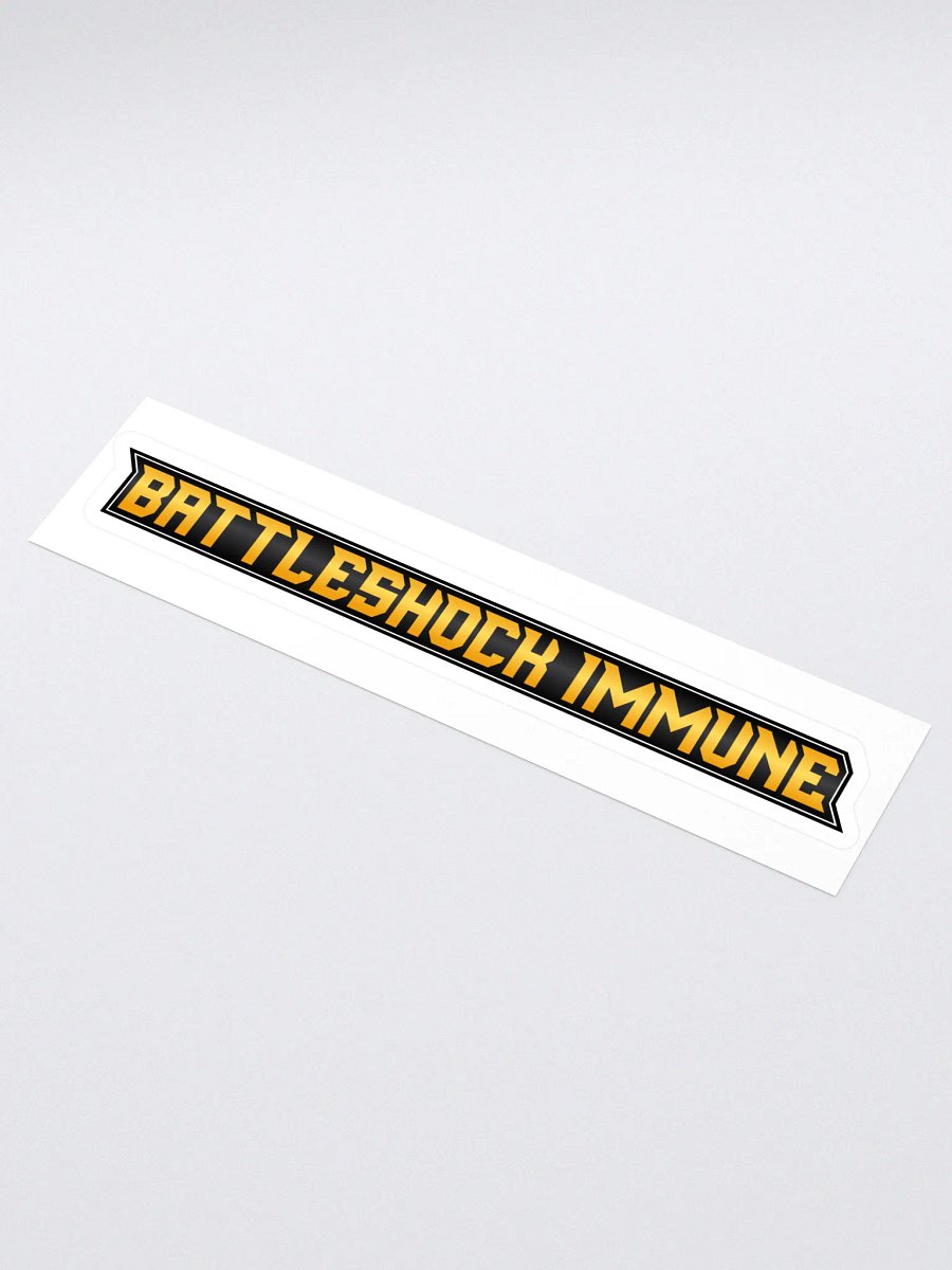 Battleshock Immune Bumper Sticker product image (1)